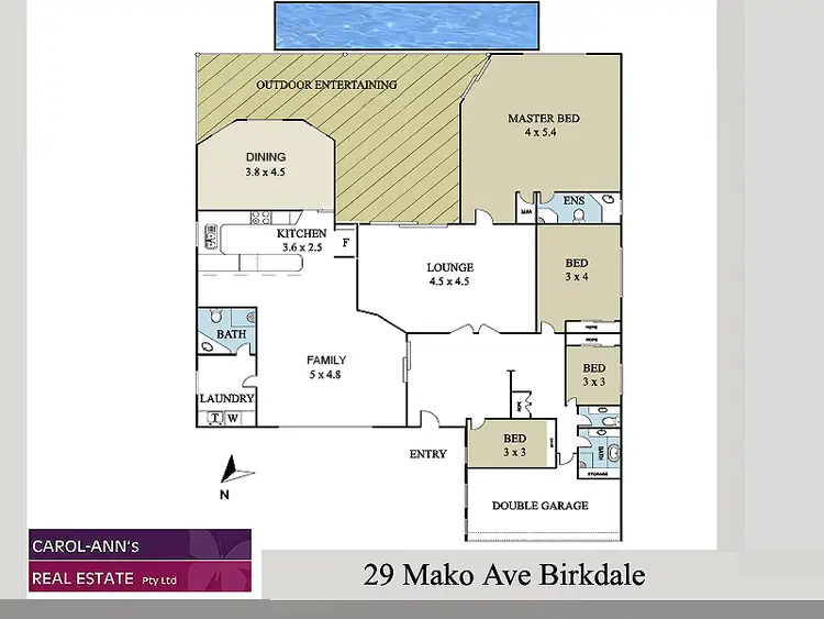 Floorplan of Homely house listing, 29 Mako Avenue, Birkdale QLD 4159