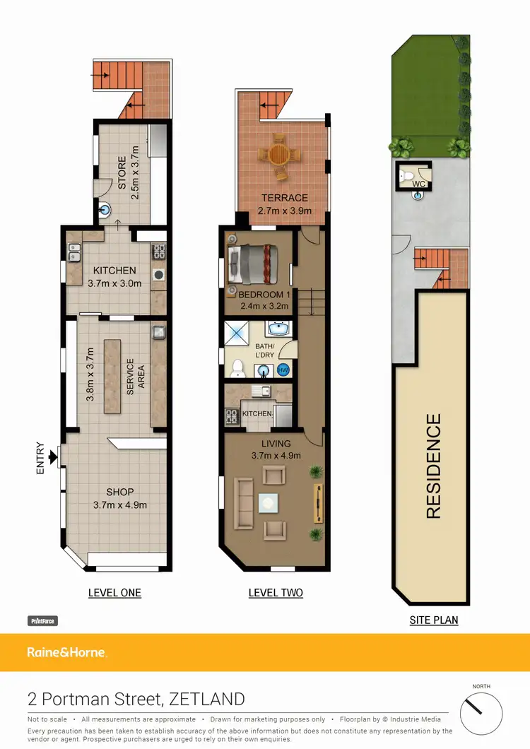 Floorplan of Homely house listing, 2 Portman Street, Zetland NSW 2017