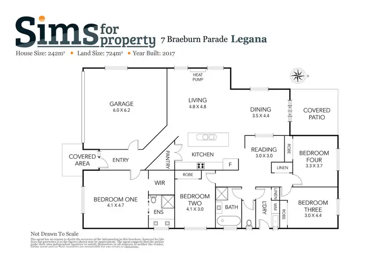 Floorplan of Homely house listing, 7 Braeburn Parade, Legana TAS 7277