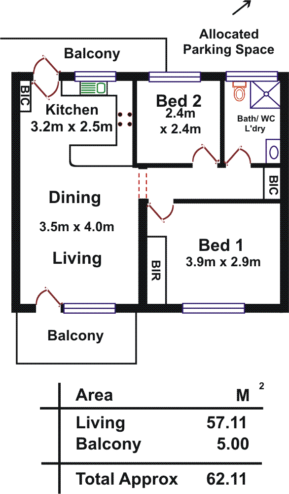 Floorplan of Homely unit listing, 6/1a Stannington Avenue, Heathpool SA 5068