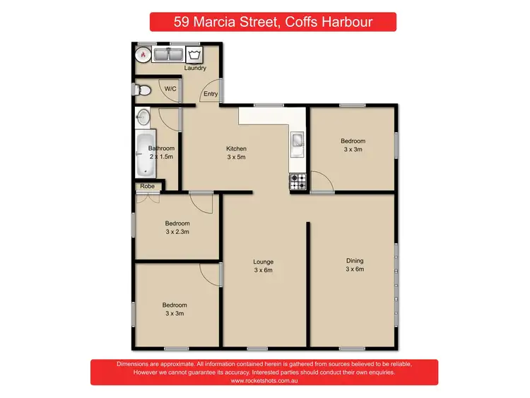 Floorplan of Homely house listing, 59 Marcia Street, Coffs Harbour NSW 2450