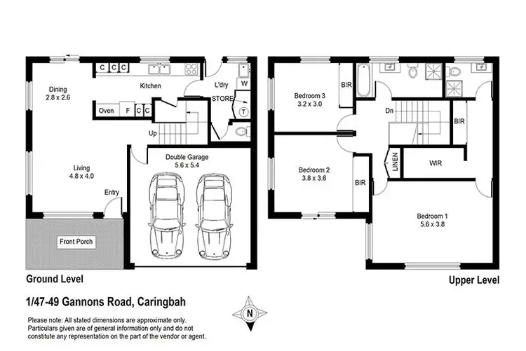 Floorplan of Homely townhouse listing, 1/47 - 49 Gannons Rd, Caringbah NSW 2229