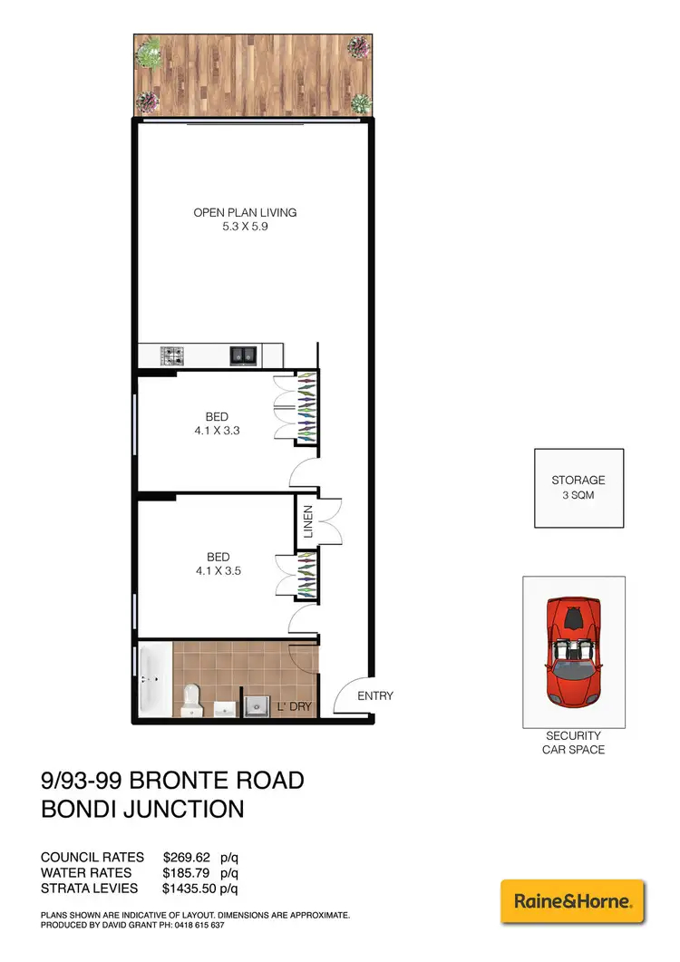 Floorplan of Homely apartment listing, 9/93-99 Bronte Road, Bondi Junction NSW 2022
