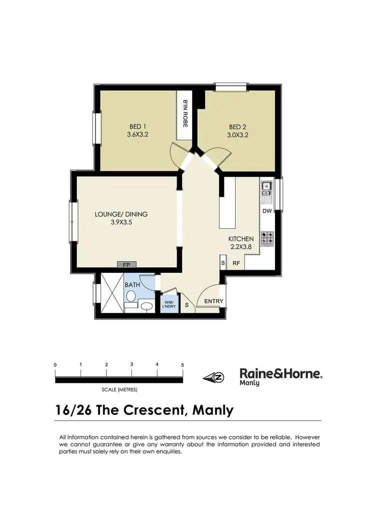 Floorplan of Homely apartment listing, 16/26 The Crescent, Manly NSW 2095
