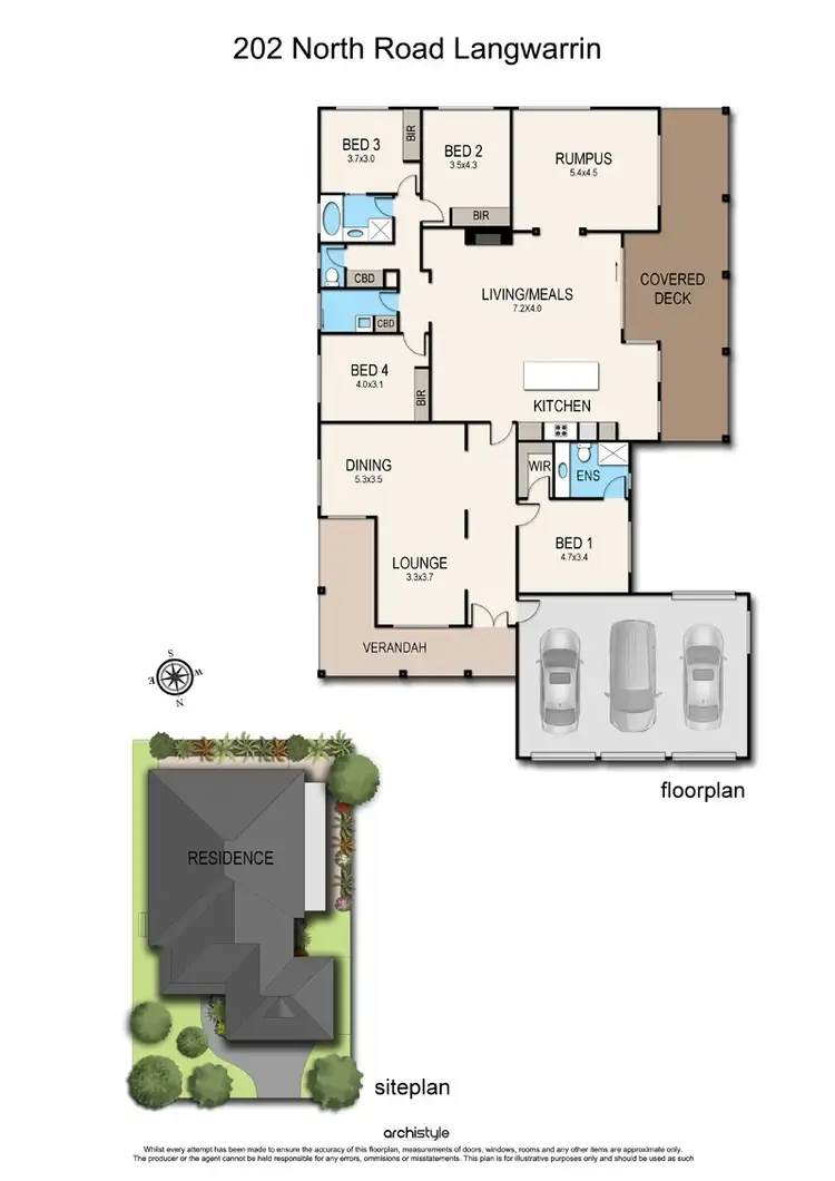 Floorplan of Homely house listing, 202 North Road, Langwarrin VIC 3910