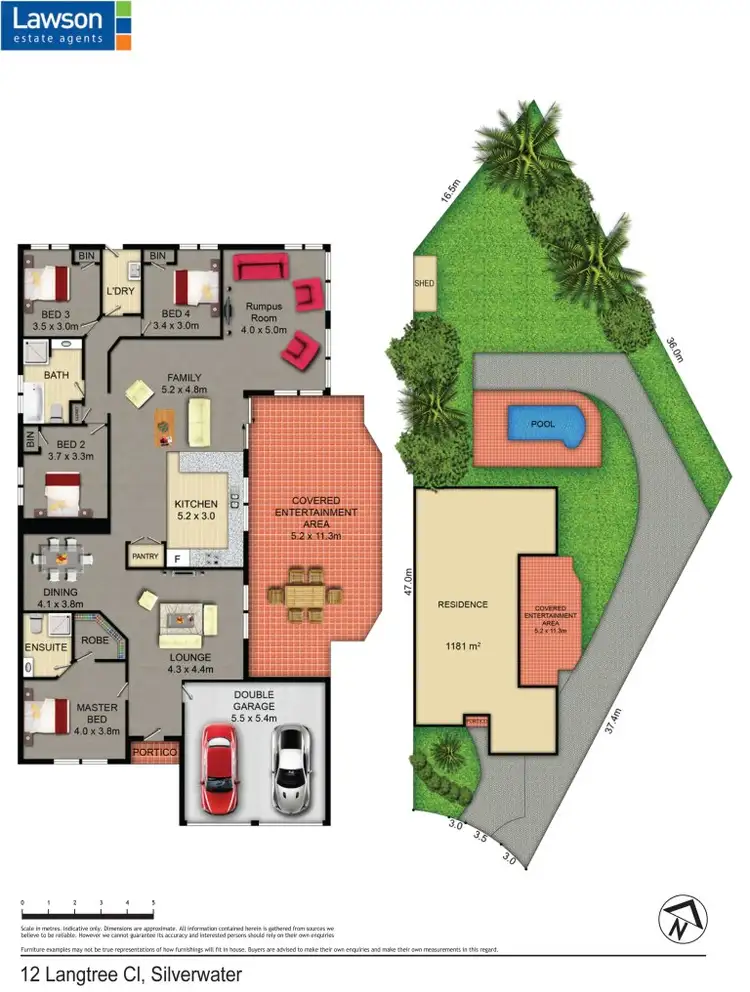 Floorplan of Homely house listing, 12 Langtree Close, Balcolyn NSW 2264
