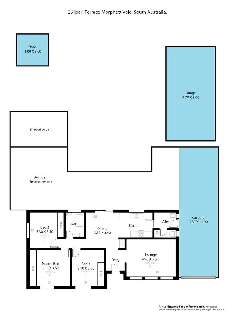 Floorplan of Homely house listing, 26 Ipari Terrace, Morphett Vale SA 5162