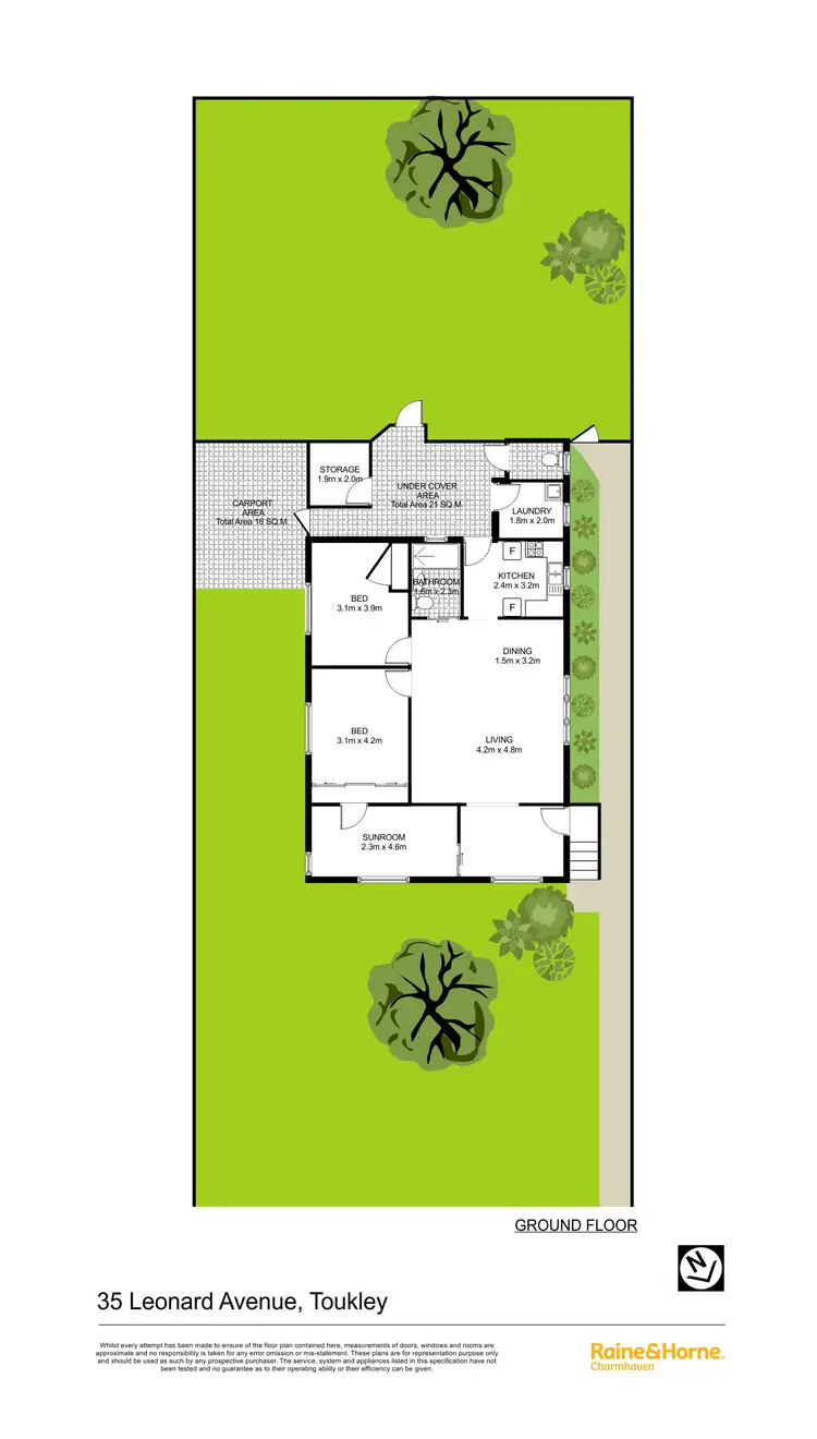 Floorplan of Homely house listing, 35 Leonard Avenue, Toukley NSW 2263