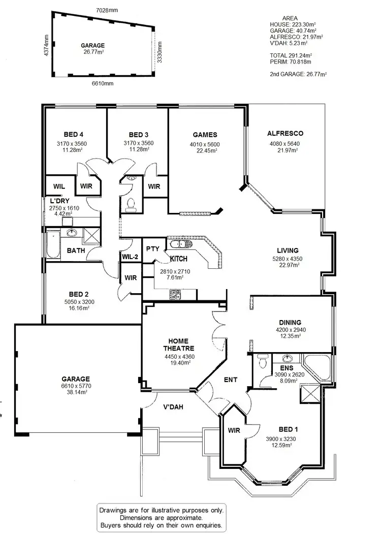 Floorplan of Homely house listing, 2 Snowy Rise, Hammond Park WA 6164