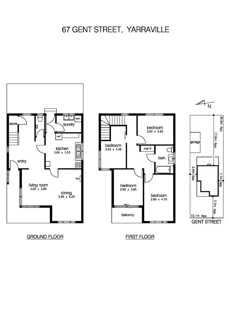 Floorplan of Homely house listing, 67 Gent Street, Yarraville VIC 3013