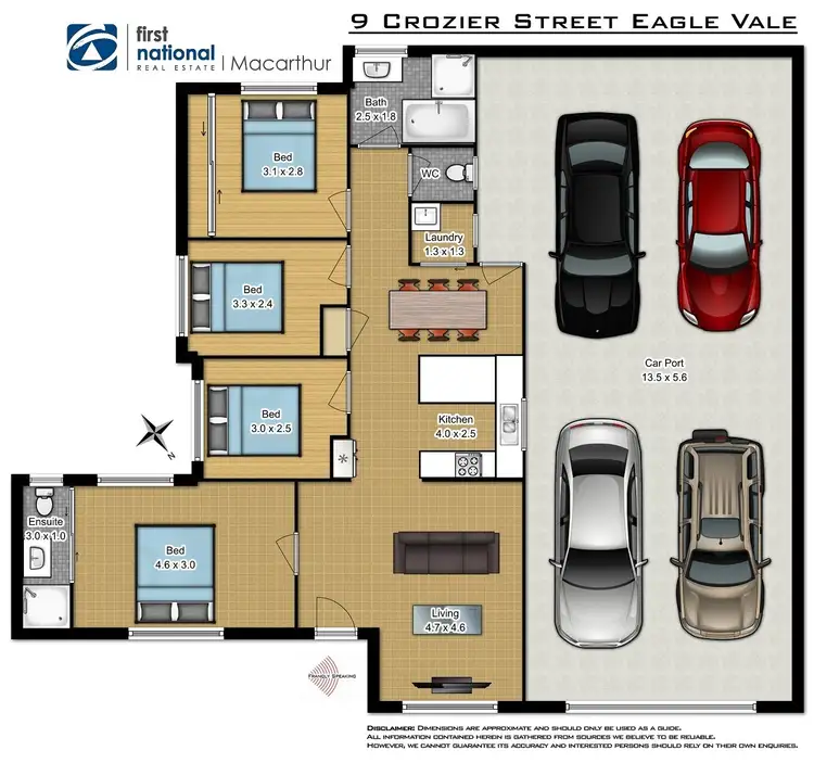 Floorplan of Homely house listing, 9 Crozier Street, Eagle Vale NSW 2558