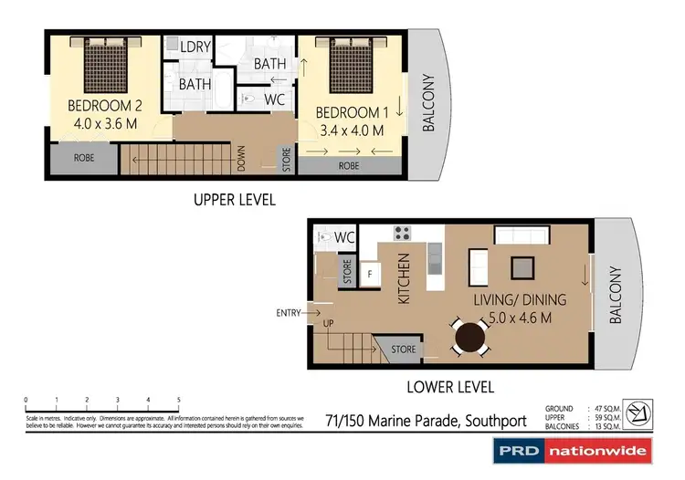 Floorplan of Homely unit listing, 71/150 Marine Parade, Southport QLD 4215
