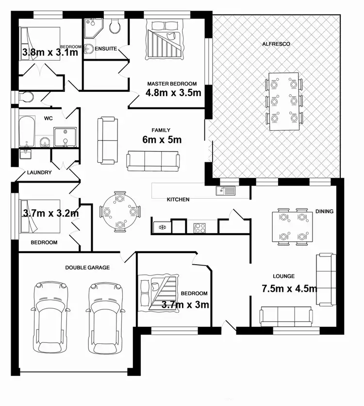 Floorplan of Homely house listing, 6-8 Argyle Road, Greenbank QLD 4124