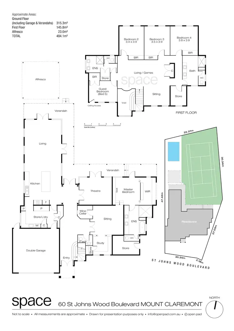 Floorplan of Homely house listing, 60 St Johns Wood Boulevard, Mount Claremont WA 6010