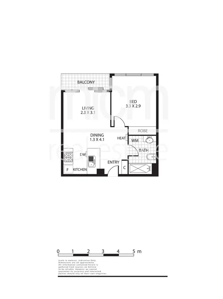 Floorplan of Homely apartment listing, 166/416 St Kilda Road, Melbourne VIC 3004