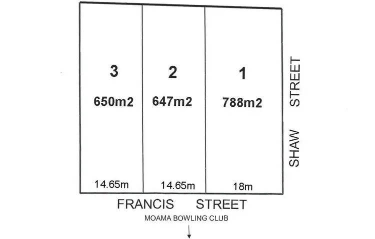 Floorplan of Homely land listing, Lot 1 Shaw Street, Moama NSW 2731