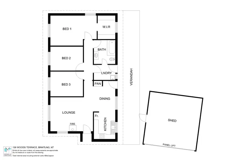 Floorplan of Homely house listing, 136 WOODS TERRACE, Braitling NT 870