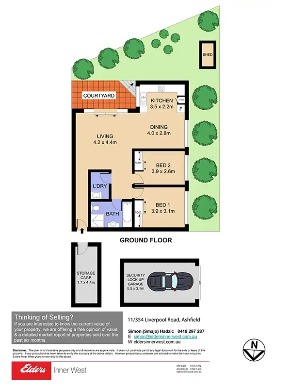 Floorplan of Homely unit listing, 11/354 Liverpool Road, Ashfield NSW 2131