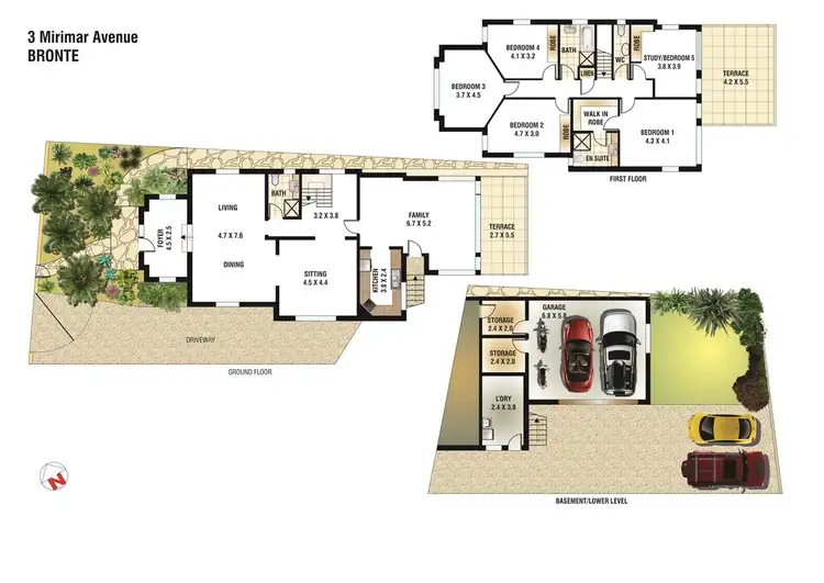 Floorplan of Homely house listing, 3 Mirimar Avenue, Bronte NSW 2024