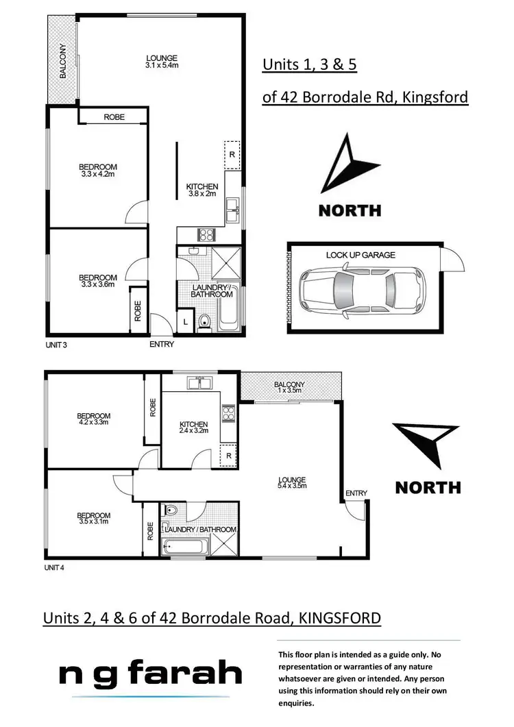 Floorplan of Homely block of units listing, 42 Borrodale Road, Kingsford NSW 2032