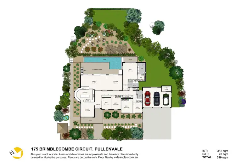 Floorplan of Homely house listing, 175 Brimblecombe Circuit, Pullenvale QLD 4069
