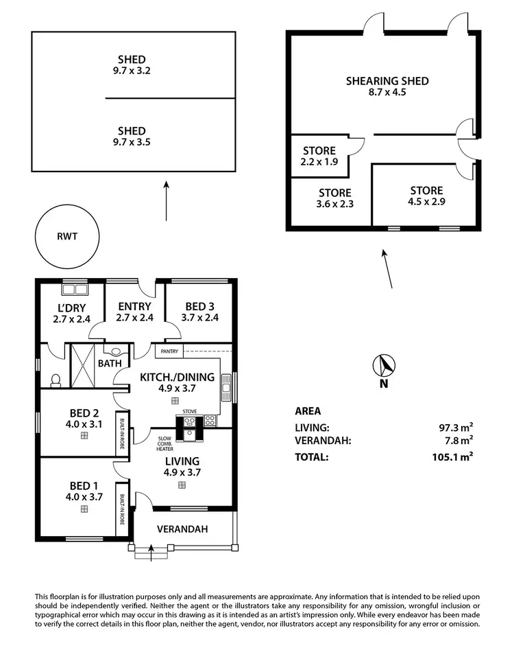 Floorplan of Homely house listing, 80 Cleggett Road, Littlehampton SA 5250