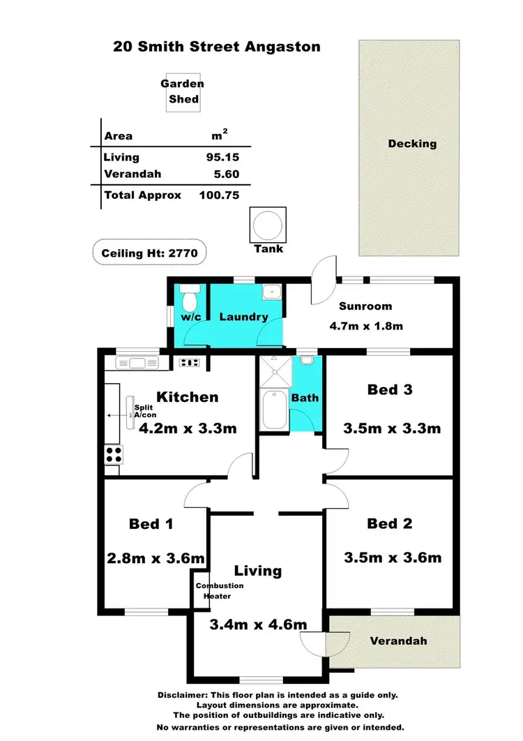 Floorplan of Homely house listing, 20 Smith Street, Angaston SA 5353