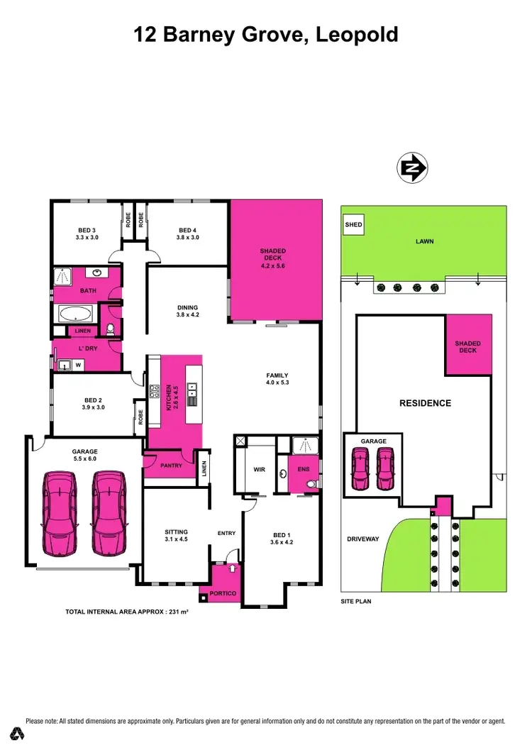 Floorplan of Homely house listing, 12 Barney Grove, Leopold VIC 3224