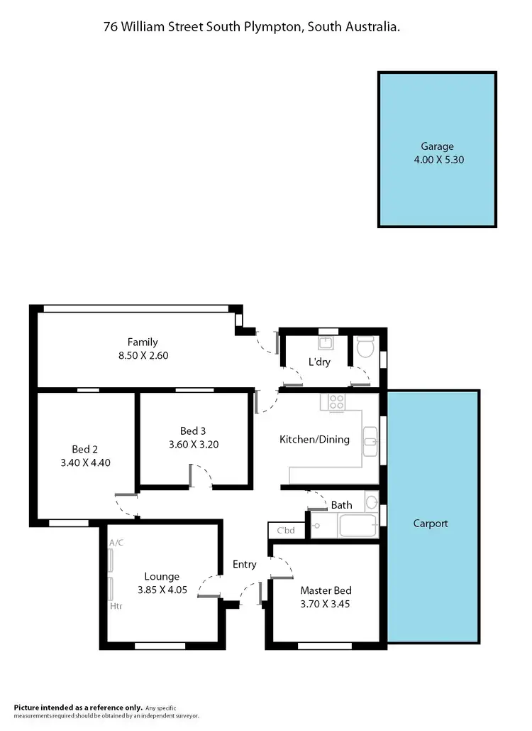 Floorplan of Homely house listing, 76 William Street, South Plympton SA 5038