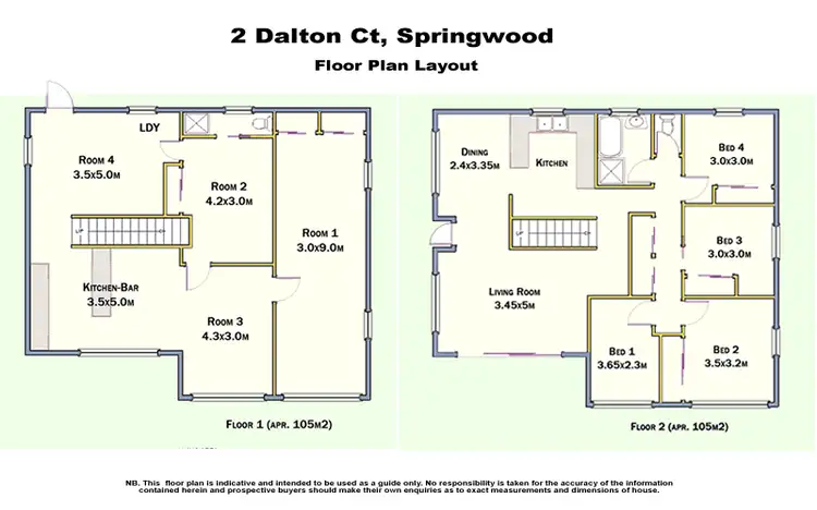 Floorplan of Homely house listing, 2 Dalton Court, Springwood QLD 4127
