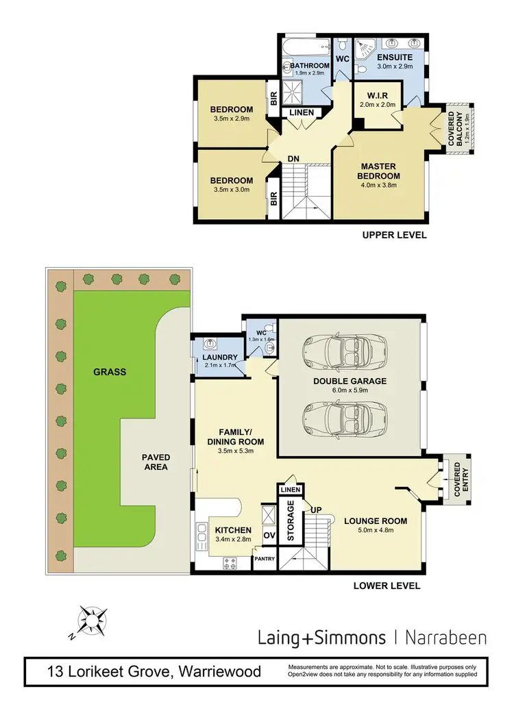 Floorplan of Homely townhouse listing, 13 Lorikeet Grove, Warriewood NSW 2102