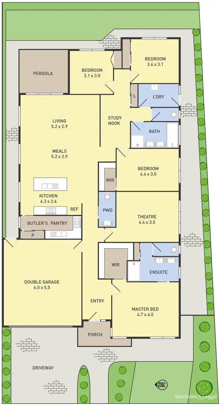 Floorplan of Homely house listing, 8 Pristine Drive, Greenvale VIC 3059