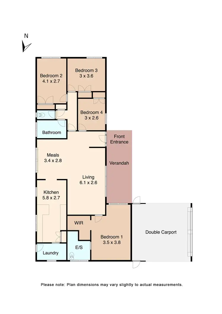 Floorplan of Homely house listing, 60 Langstaffe Drive, Wendouree VIC 3355