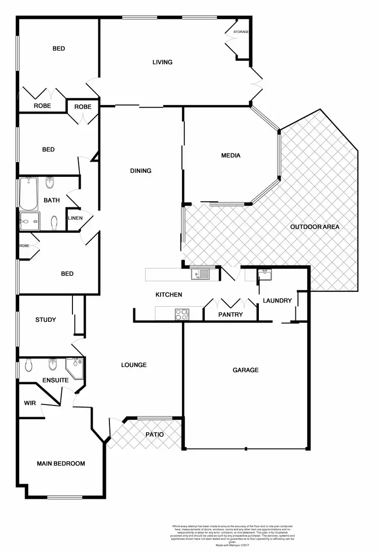 Floorplan of Homely house listing, 1 Donegal Drive, Ashtonfield NSW 2323