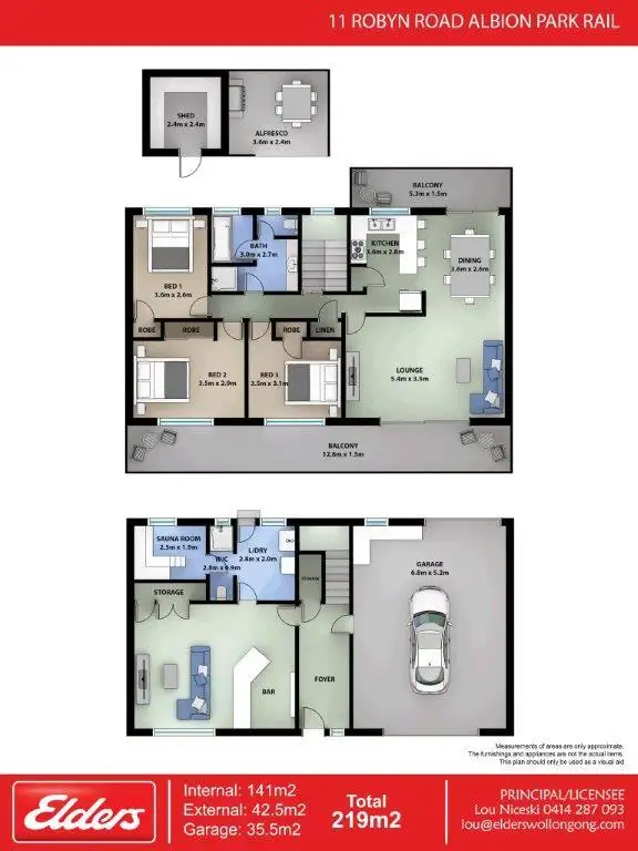 Floorplan of Homely house listing, 11 Robyn Road, Albion Park Rail NSW 2527