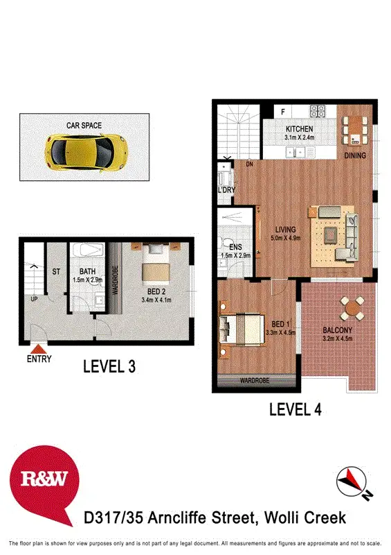 Floorplan of Homely apartment listing, D317/35 Arncliffe Street, Wolli Creek NSW 2205