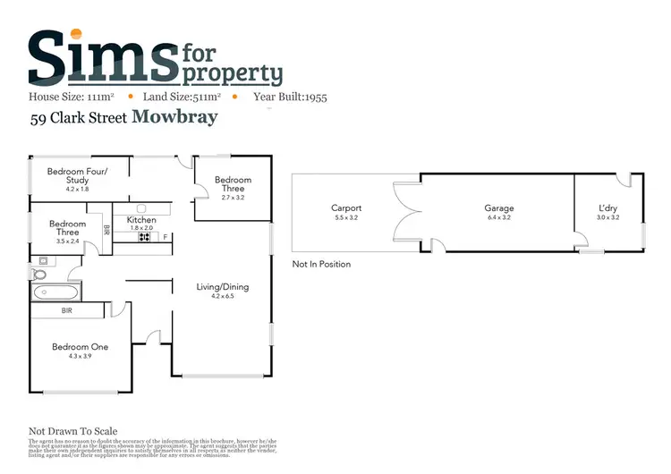 Floorplan of Homely house listing, 59 Clark Street, Mowbray TAS 7248