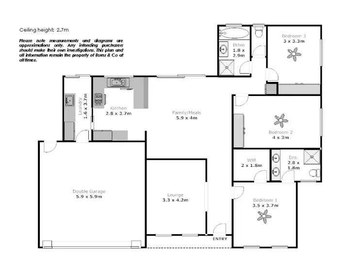 Floorplan of Homely townhouse listing, 877 Fourteenth Street, Mildura VIC 3500