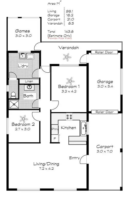 Floorplan of Homely house listing, 16A Richards Street, Goolwa SA 5214
