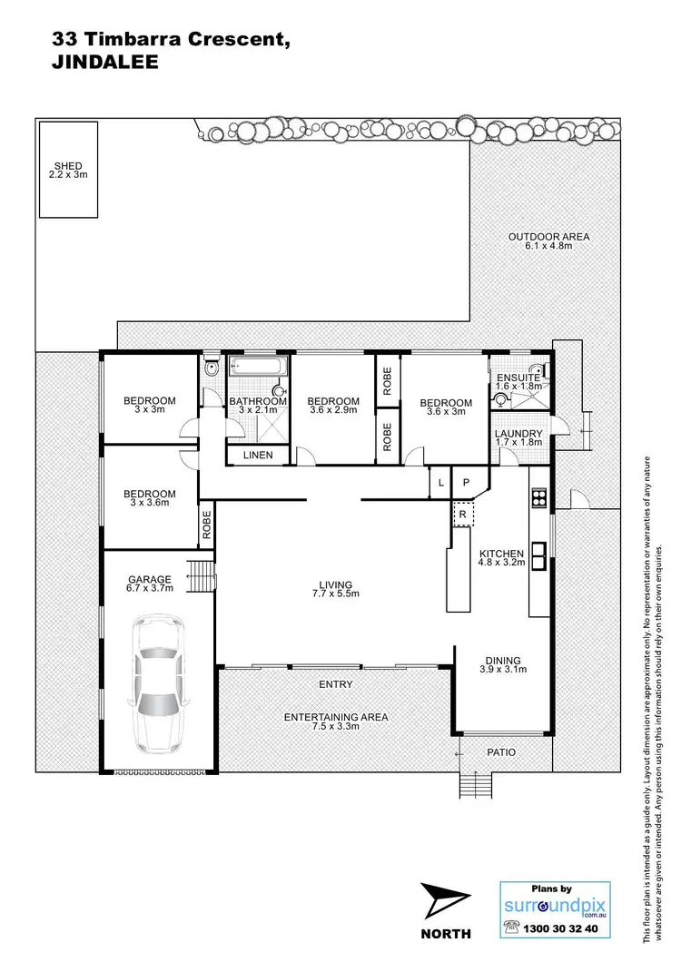 Floorplan of Homely house listing, 33 TIMBARRA CR, Jindalee QLD 4074