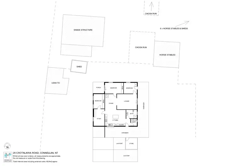 Floorplan of Homely rural property listing, NTP1850 (20) Crotalaria Road, Connellan NT 870