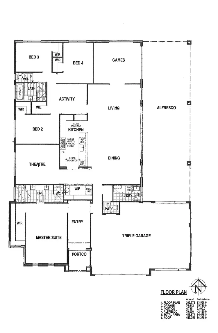Floorplan of Homely house listing, 13 Braid Road, Baldivis WA 6171