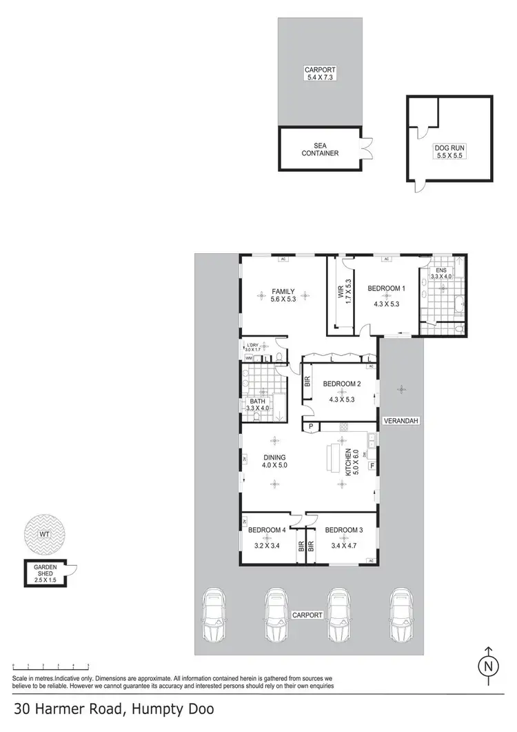 Floorplan of Homely house listing, 30 Harmer Road, Humpty Doo NT 836