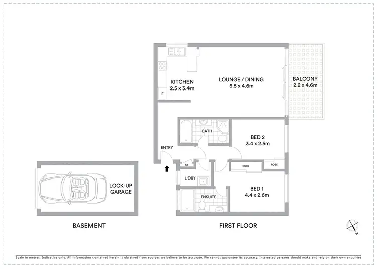 Floorplan of Homely apartment listing, 3/92 Hunter Street, Hornsby NSW 2077