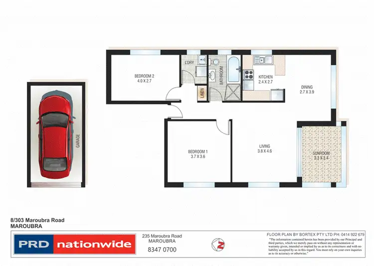 Floorplan of Homely unit listing, 8/303 Maroubra Road, Maroubra NSW 2035