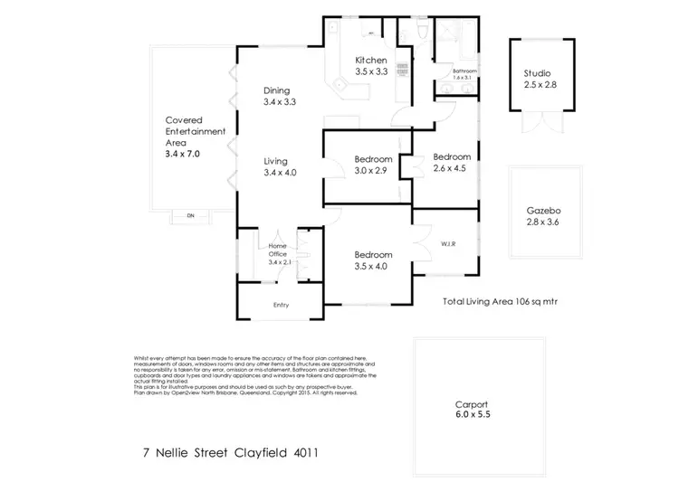 Floorplan of Homely house listing, 7 Nellie Street, Clayfield QLD 4011