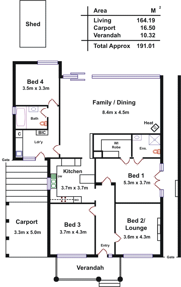 Floorplan of Homely house listing, 20 Vine Lane, Glen Osmond SA 5064