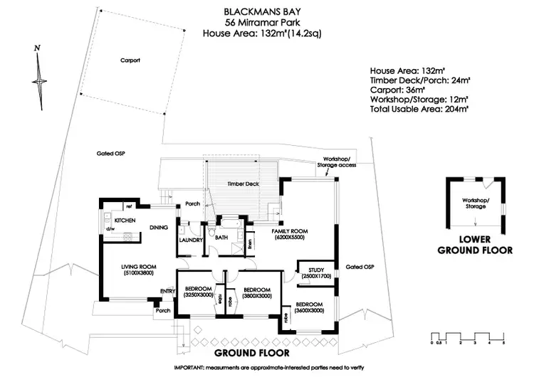 Floorplan of Homely house listing, 56 Mirramar Park, Blackmans Bay TAS 7052