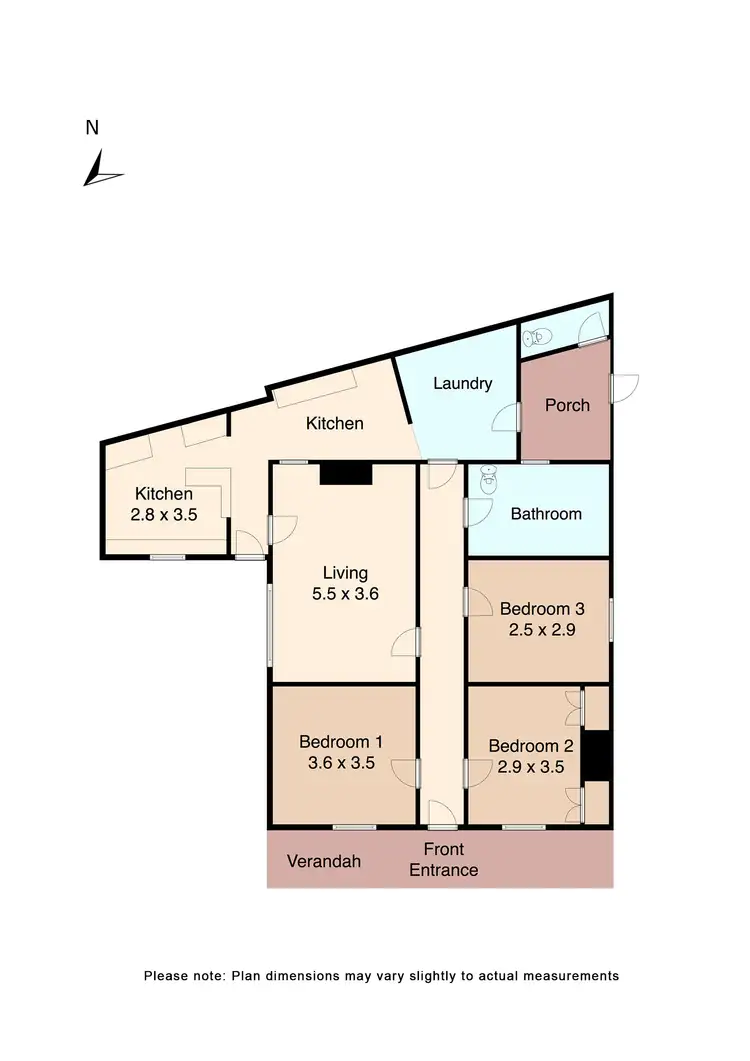 Floorplan of Homely house listing, 313 Humffray Street South, Golden Point VIC 3350
