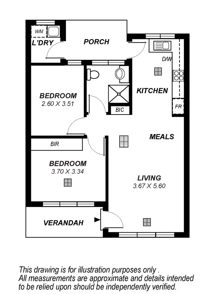 Floorplan of Homely unit listing, 8/62 Tusmore Avenue, Tusmore SA 5065